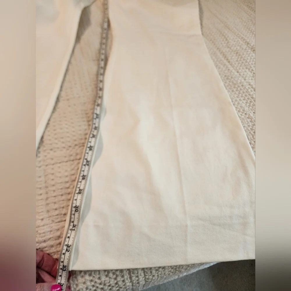Derek Lam IO Crosby Cream Flare Pants $365 Old Money Quiet Luxury Sz 20 NWT - Picture 9 of 15